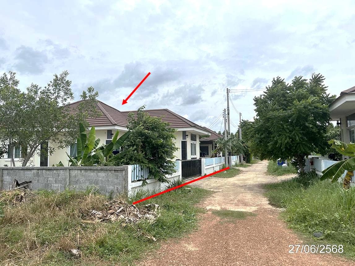 บ้านเดี่ยว หนองแหน พนมสารคาม ฉะเชิงเทรา 2 ห้องนอน 1 ห้องน้ำ ขนาด 64 ตร.ว.