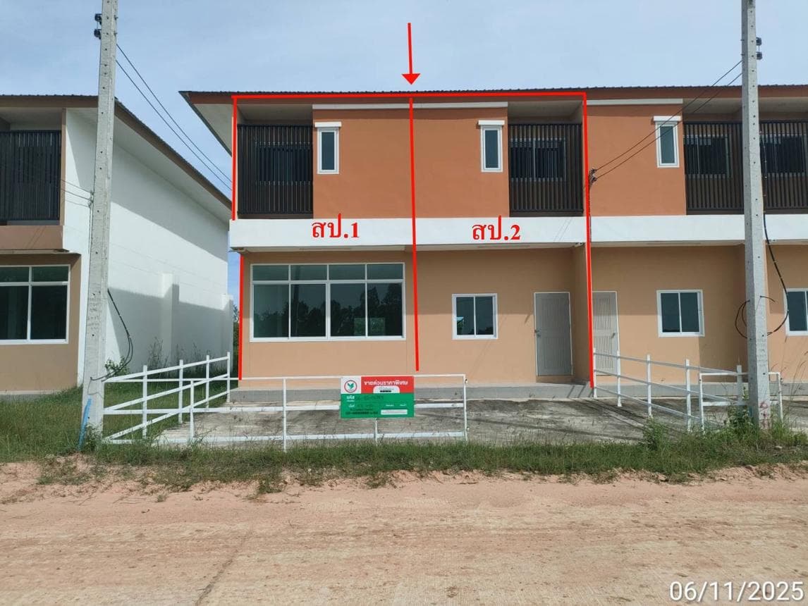 อาคารพาณิชย์ ตลาด เมืองมหาสารคาม 3 ห้องนอน 3 ห้องน้ำ ขนาด 56.6 ตร.ว. ทำเลทองใจกลางย่านเศรษฐกิจ