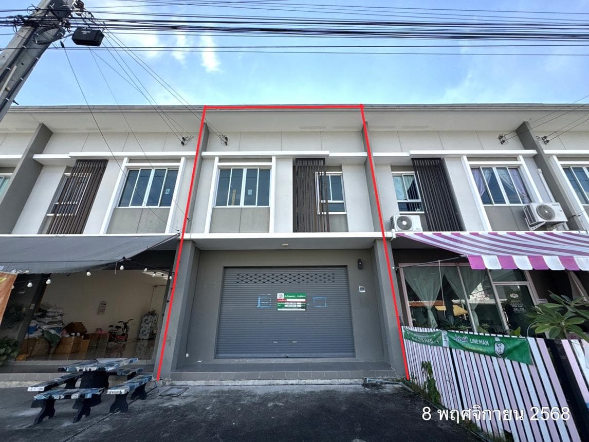 อาคารพาณิชย์ 2 ชั้น พฤกษาวิลล์ 107/1 (ประชาอุทิศ) ทำเลทองค้าขาย เชื่อมต่อสุขสวัสดิ์