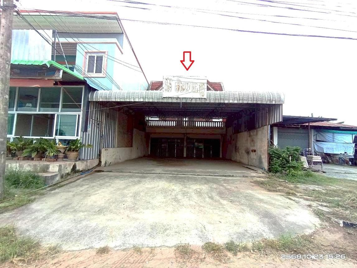 อาคารพาณิชย์ ลานสะแก พยัคฆภูมิพิสัย มหาสารคาม พื้นที่ 91 ตร.ว. พื้นที่ใช้สอย 272 ตร.ม. 2 ห้องนอน 2 ห้องน้ำ