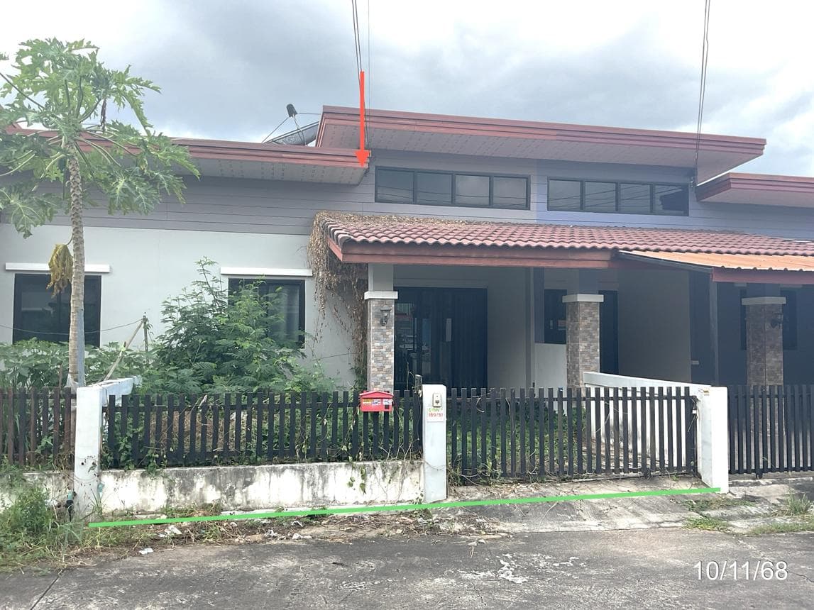 ขายทาวน์เฮ้าส์ บ้านสุขสบาย 2 (Baan Suksabai 2) มาบยางพร ปลวกแดง ระยอง 2 ห้องนอน ทำเลดีใกล้นิคมฯ