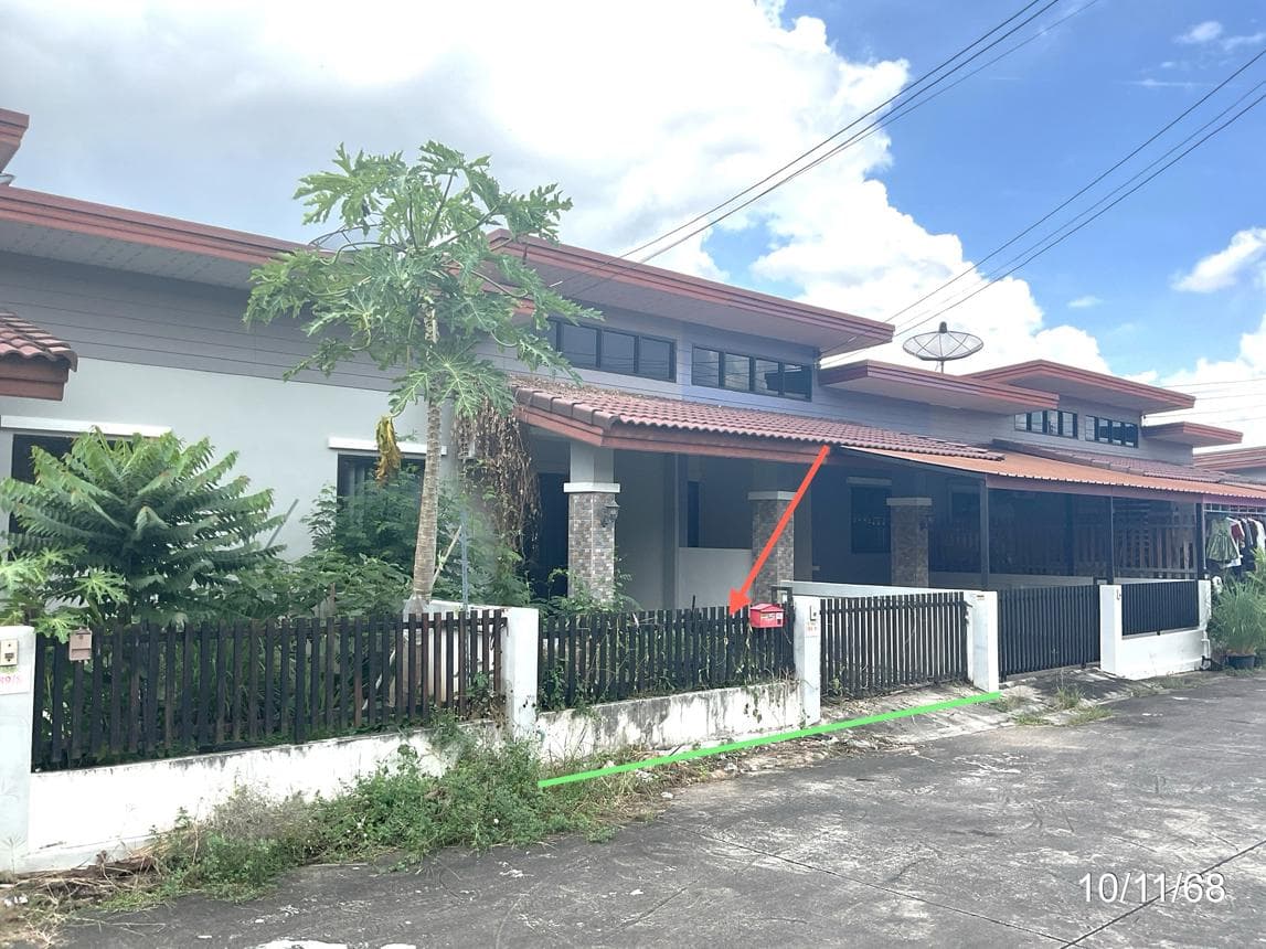ขายทาวน์เฮ้าส์ บ้านสุขสบาย 2 (Baan Suksabai 2) มาบยางพร ปลวกแดง ระยอง 2 ห้องนอน ทำเลดีใกล้นิคมฯ