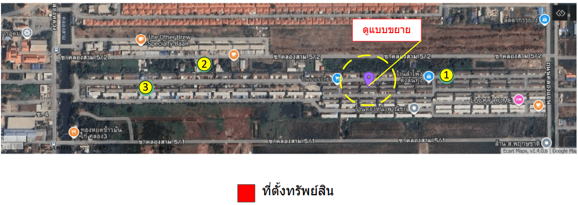 ทาวน์เฮ้าส์ โครงการ บ้านพฤกษา 64/1 ปทุมธานี
