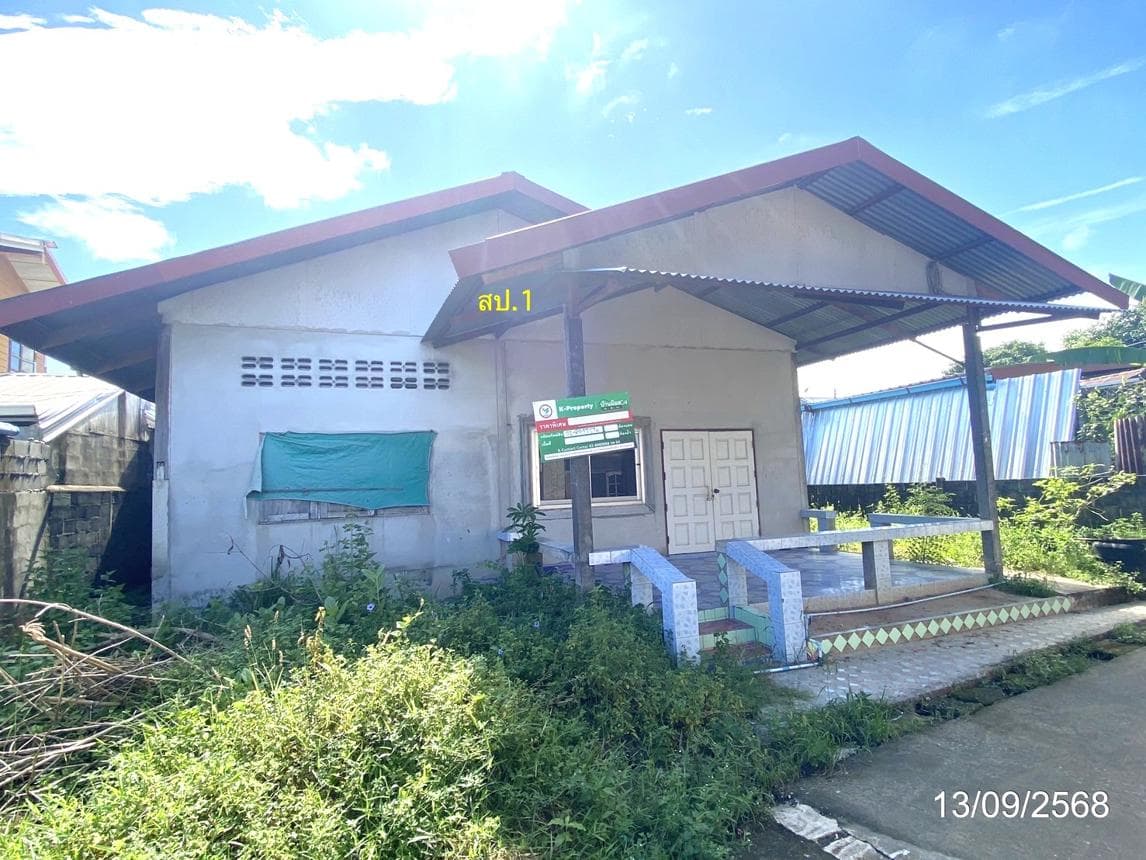 ขายบ้านเดี่ยว บัวขาว กุฉินารายณ์ กาฬสินธุ์ 2 ห้องนอน พื้นที่กว้าง 46 ตร.ว. ทำเลสงบ ราคาไม่ถึงล้าน
