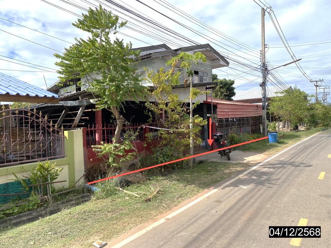 บ้านเดี่ยว หัวงัว ยางตลาด กาฬสินธุ์ พื้นที่ 47 ตร.ว. พื้นที่ใช้สอย 476.25 ตร.ม. 3 ห้องนอน 2 ห้องน้ำ