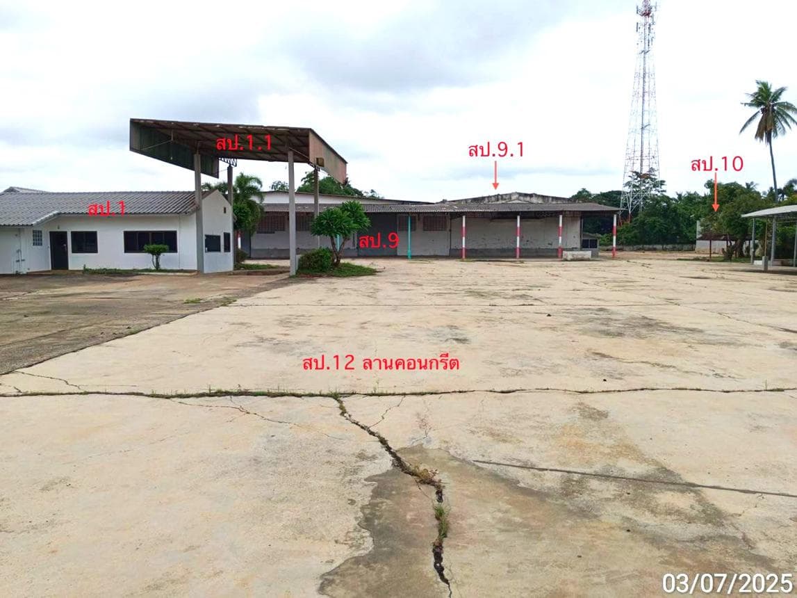โกดัง พื้นที่ 3072.5 ตร.ม. ทำเลศักยภาพ ท่าชัย ศรีสัชนาลัย สุโขทัย