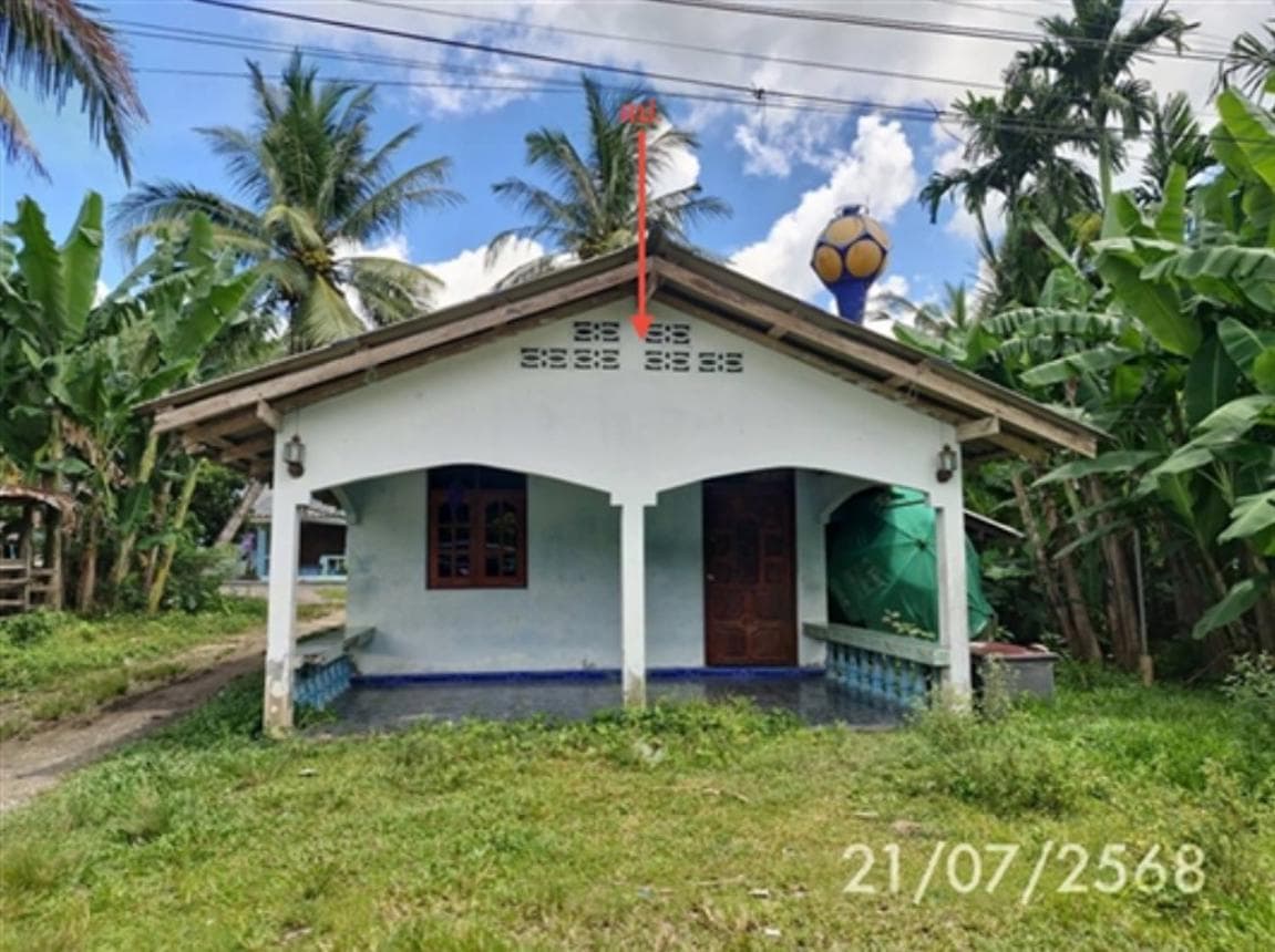 บ้านเดี่ยว บางหมาก กันตัง ตรัง 2 ห้องนอน 1 ห้องน้ำ พื้นที่ 90 ตร.ม. บนที่ดินกว้างขวาง 61.6 ตร.ว. ทำเลสงบ บรรยากาศส่วนตัว ราคาพิเศษ 1.17 ล้าน