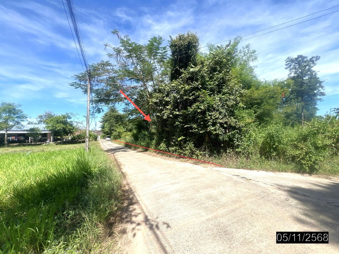 ที่ดินว่างเปล่า ขามใหญ่ เมืองอุบลราชธานี ทำเลศักยภาพ เดินทางสะดวก เหมาะสำหรับสร้างบ้านหรือลงทุน