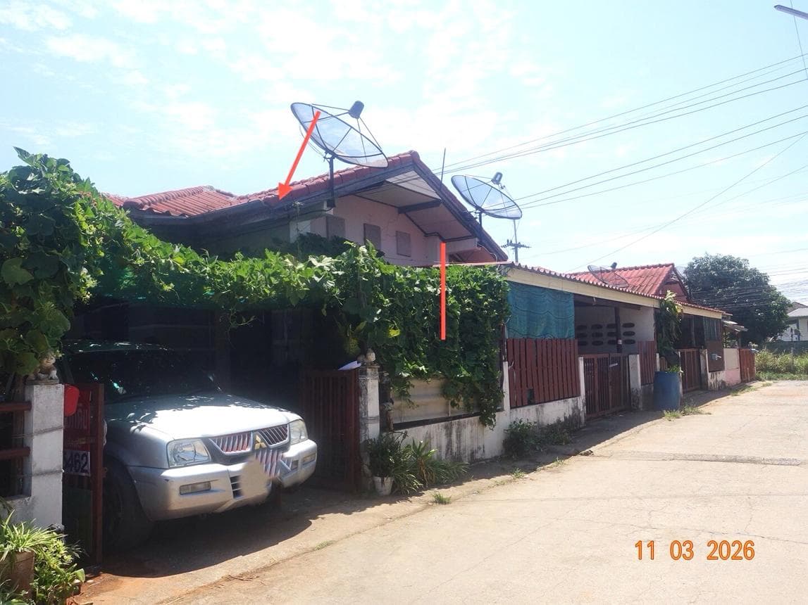 บ้านเดี่ยว หนองบัวศาลา เมืองนครราชสีมา 4 ห้องนอน 2 ห้องน้ำ พื้นที่ 176 ตร.ม. บนที่ดิน 52 ตร.ว. ทำเลดีใกล้แหล่งงาน เดินทางสะดวก ราคาคุ้มค่าเพียง 2 ล้าน