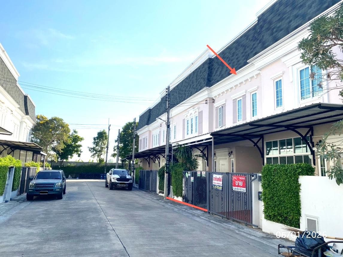 ทาวน์โฮม บริติช เพลส บางกระทึก สามพราน นครปฐม 3 ห้องนอน 2 ห้องน้ำ พื้นที่ 119.7 ตร.ม. ทำเลพุทธมณฑลสาย 5