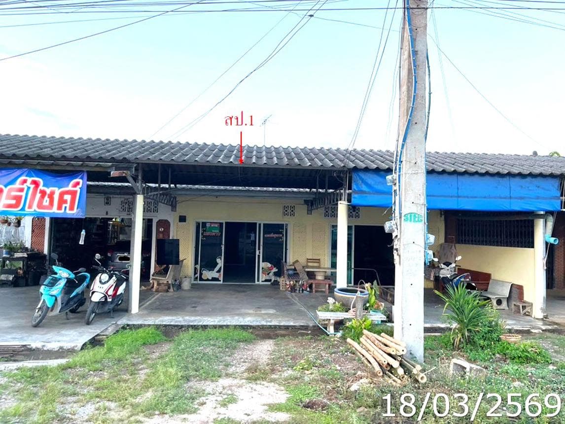 อาคารพาณิชย์ ป่ายุบใน วังจันทร์ ระยอง พื้นที่ใช้สอย 76.5 ตร.ม. บนเนื้อที่ 61 ตร.ว. ทำเลดีราคาล้านต้นๆ