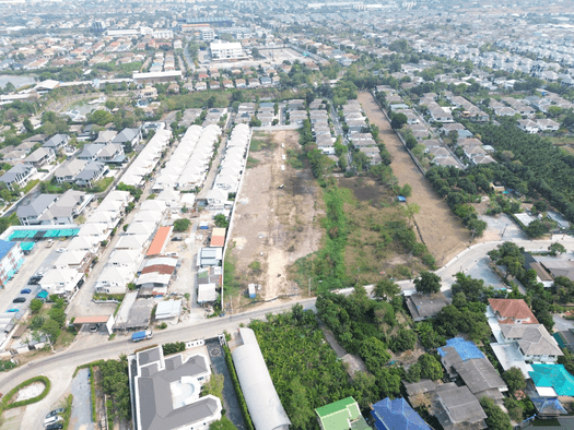 ขาย ที่ดิน พระราม 5 ขนาด 5 ไร่ 3 งาน 62.1 ตรว ใกล้ถ.นครอินทร์แค่ 350 ม. CC เหมาะทำหมู่บ้านจัดสรร