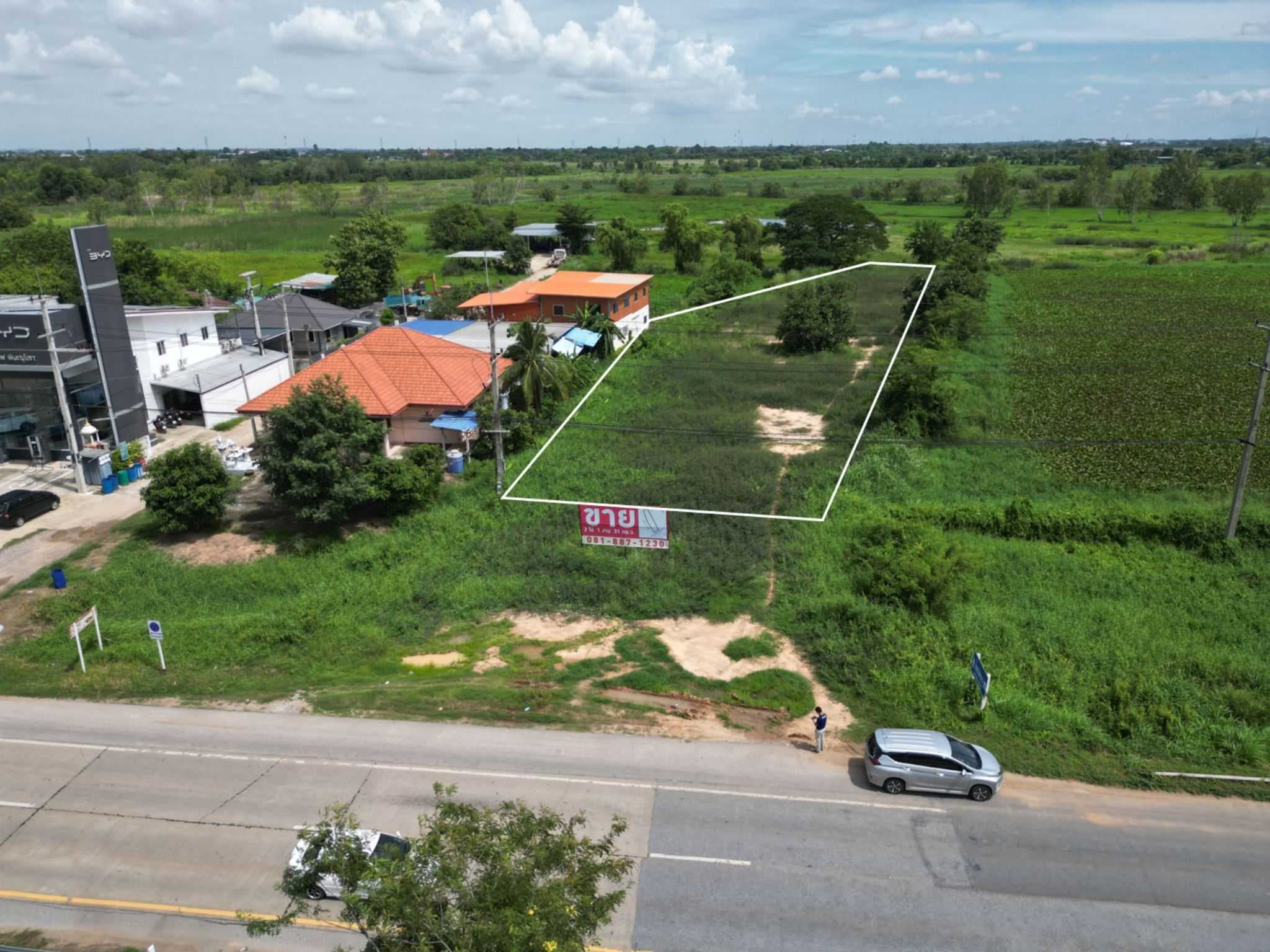 ที่ดินติดถนนใหญ่ ทล.12 เมืองพิษณุโลก ทำเลธุรกิจ ก่อนถึงสามแยกซีพี