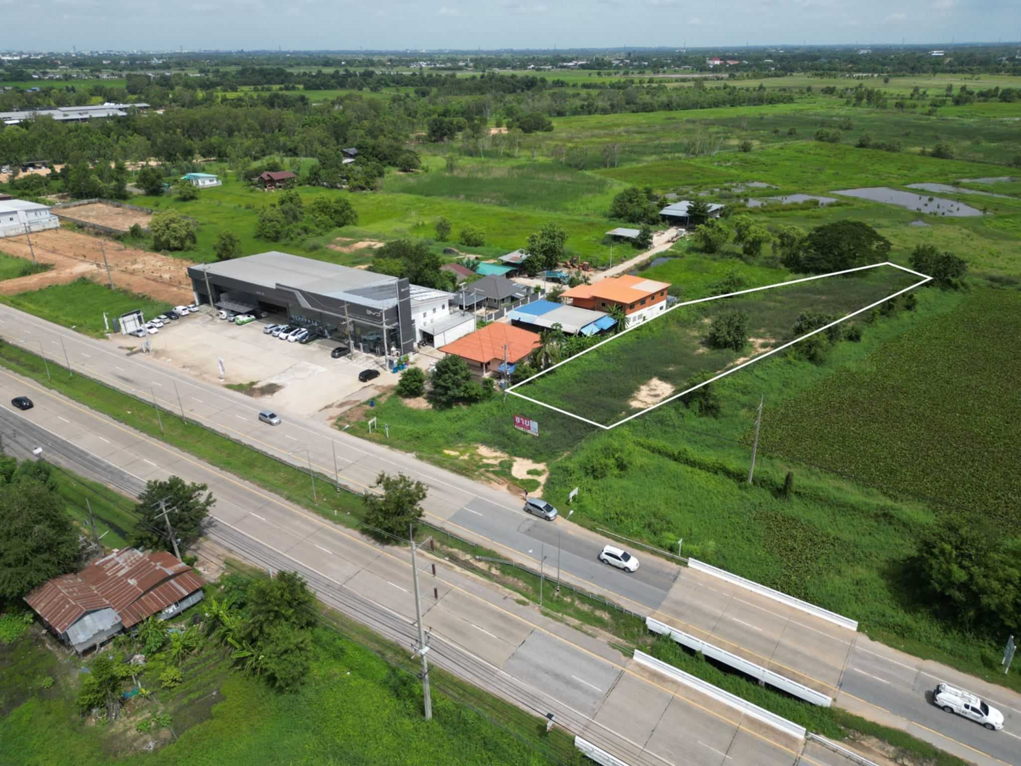 ที่ดินติดถนนใหญ่ ทล.12 เมืองพิษณุโลก ทำเลธุรกิจ ก่อนถึงสามแยกซีพี