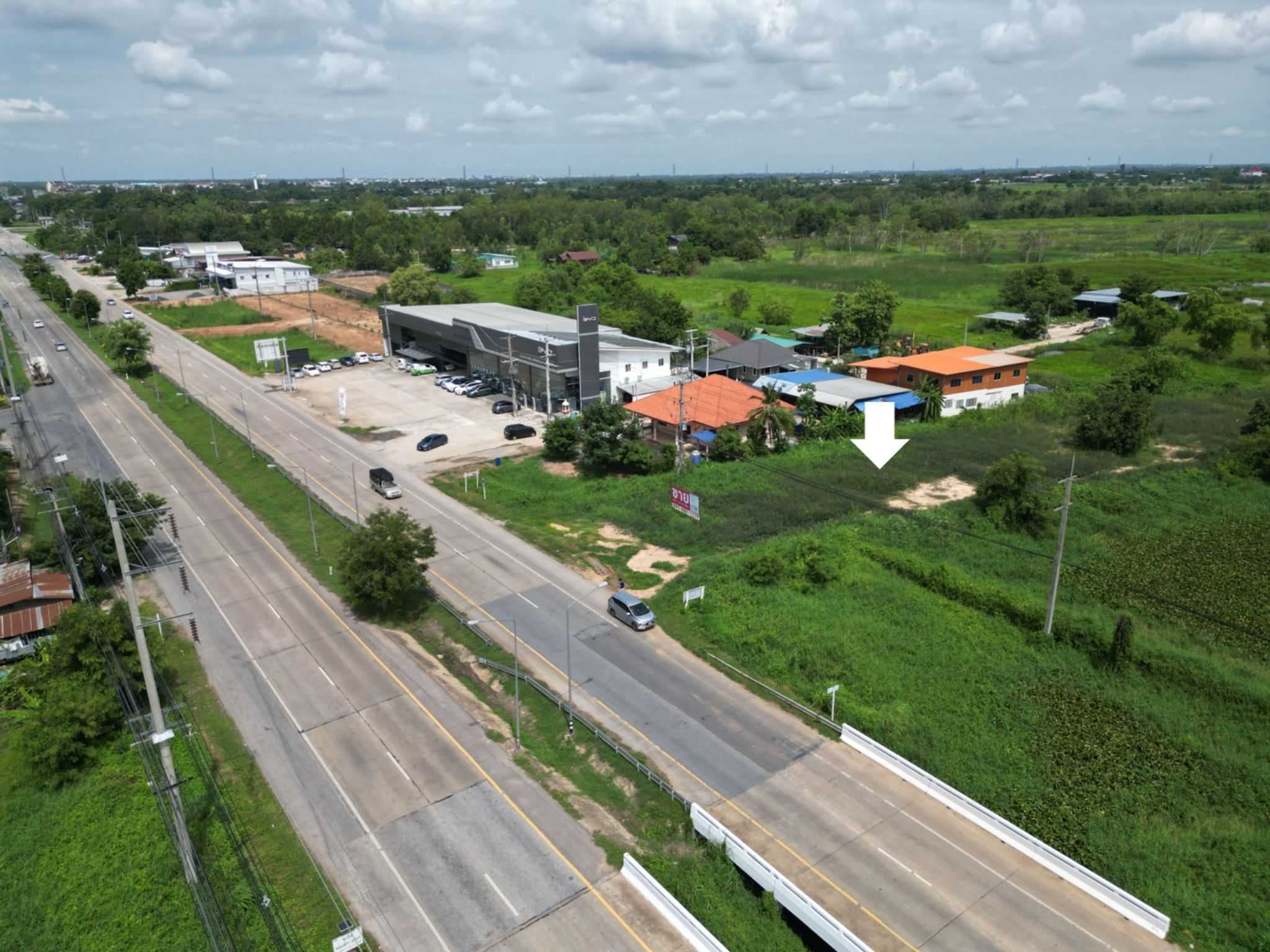 ที่ดินติดถนนใหญ่ ทล.12 เมืองพิษณุโลก ทำเลธุรกิจ ก่อนถึงสามแยกซีพี