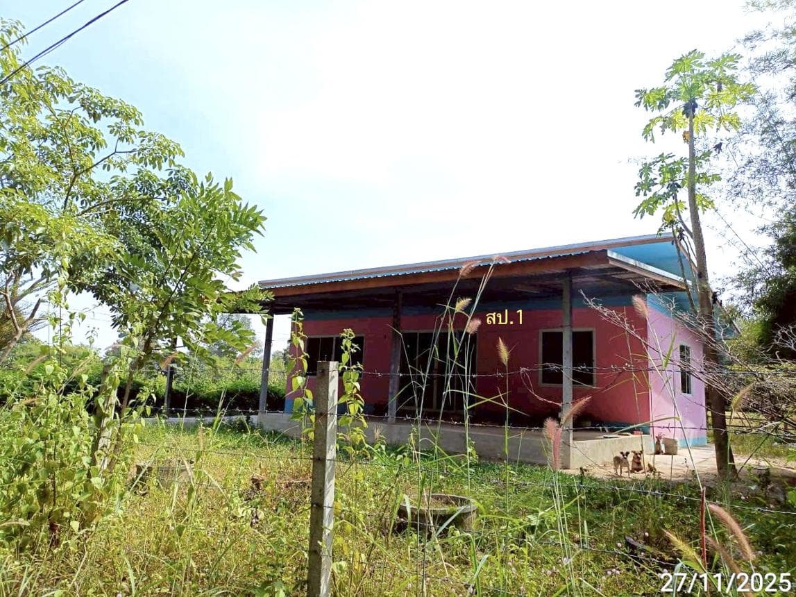 บ้านเดี่ยว ดอกไม้ สุวรรณภูมิ ร้อยเอ็ด 2 ห้องนอน 2 ห้องน้ำ 149 ตร.ม. ทำเลสงบ บรรยากาศดีเพื่อครอบครัว