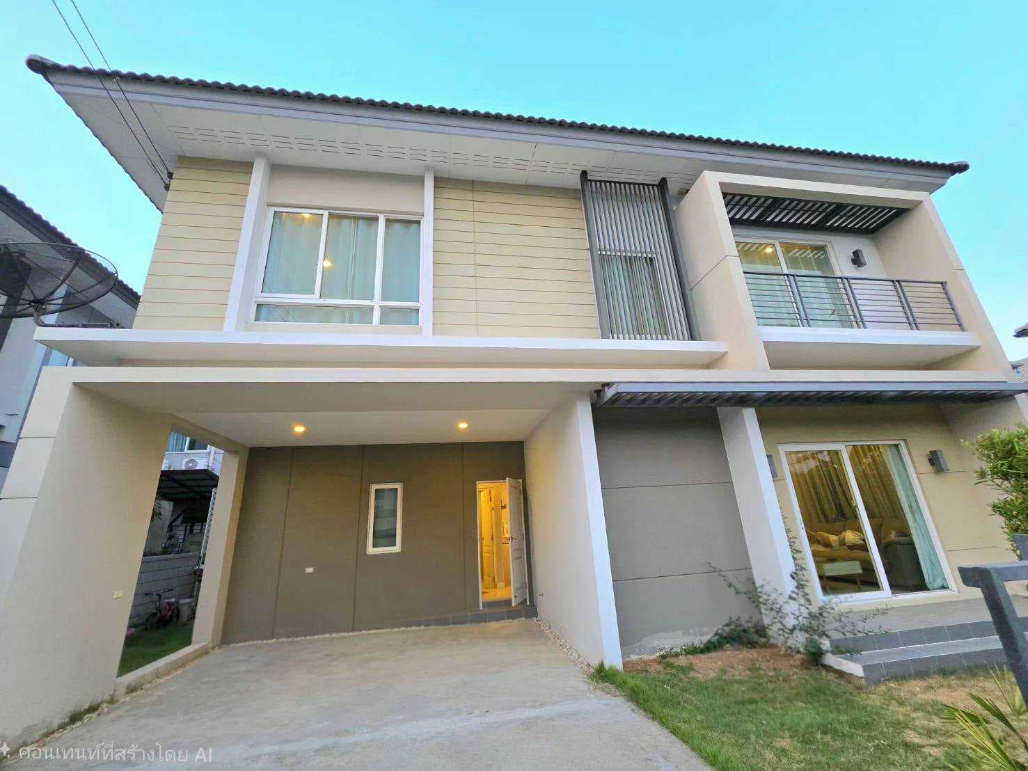 บ้านเดี่ยว 3นอน 3น้ำ ทำเลทอง ใกล้รถไฟฟ้าสีม่วงใต้ ใกล้ทางด่วน สะพานภูมิพล กาญจนาภิเษก ใกล้ตลาดใหญ่ มีรถขนส่งสาธารณะผ่านหน้า มบ.