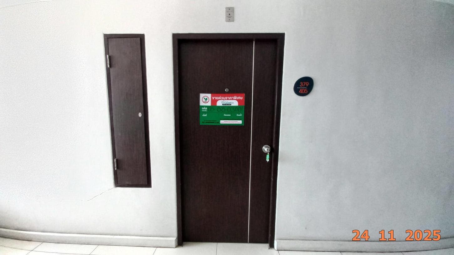 ขายคอนโด จี คอนโด เฟส 1 (G Condo Phase 1) ชั้น 8 พื้นที่กว้าง 37 ตร.ม. ทำเลใจกลางศรีราชา
