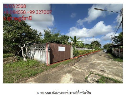 ที่ดินว่างเปล่า ซ. พ่อขุนทะเล 14 อ.เมืองสุราษฎร์ธานี