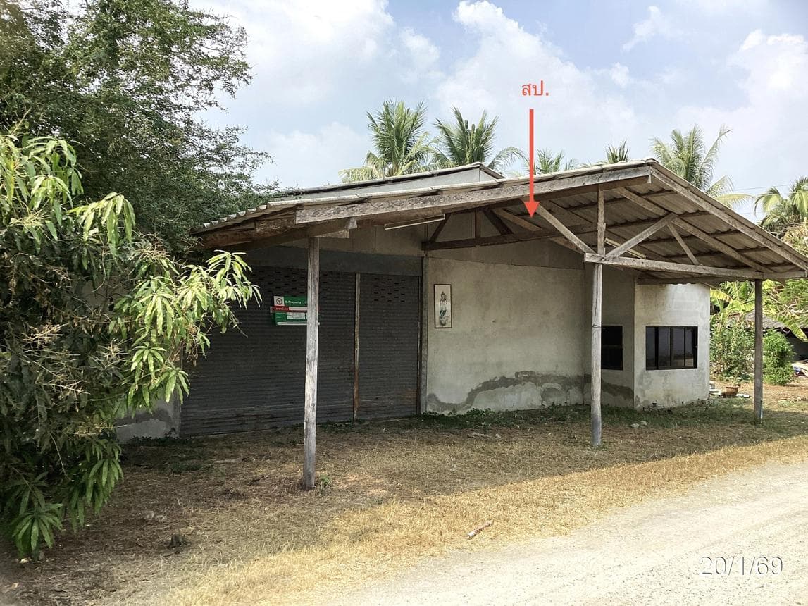 บ้านเดี่ยว ชำแระ โพธาราม ราชบุรี พื้นที่ 96 ตร.ว. พื้นที่ใช้สอย 196.57 ตร.ม. 1 ห้องนอน 1 ห้องน้ำ