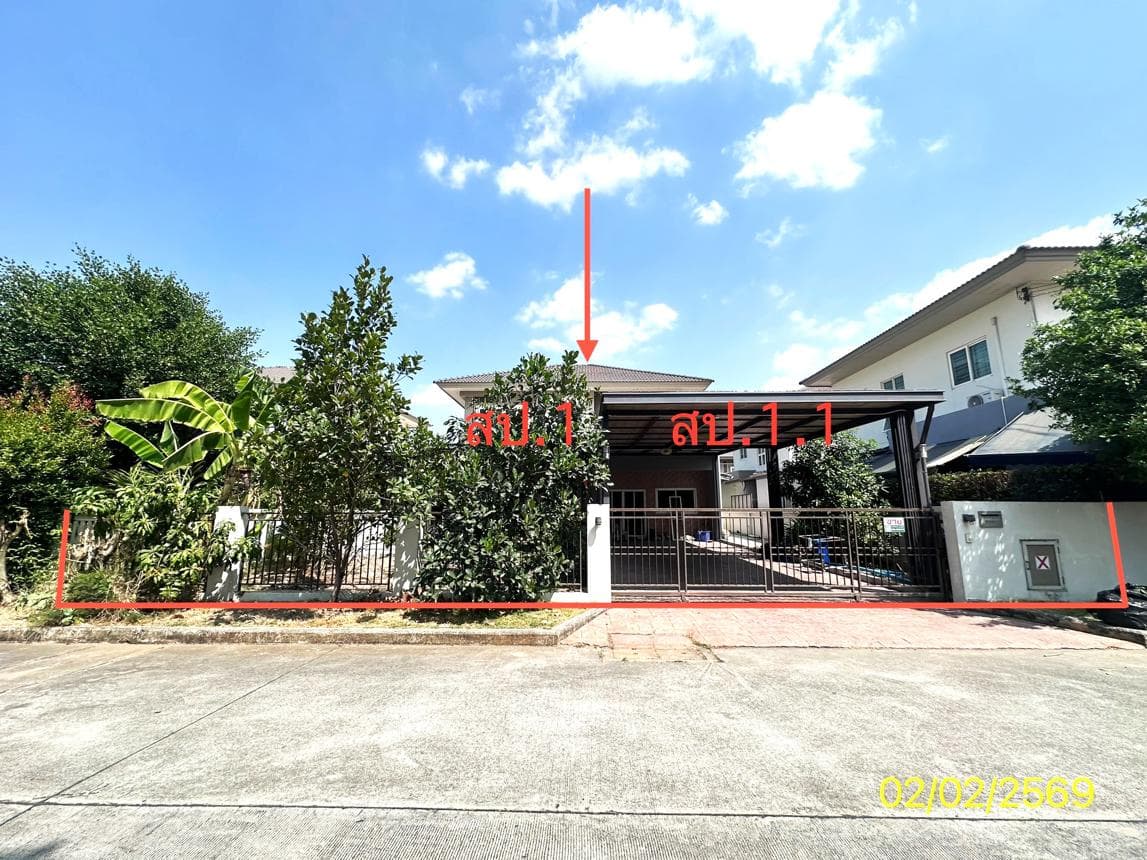 ขายบ้านเดี่ยว ซื่อตรง โคซี่ บางบัวทอง 340 (Suetrong Cozy) พื้นที่ใช้สอยกว้างขวาง 419.65 ตร.ม. ทำเลดีติดถนนใหญ่ เดินทางสะดวก