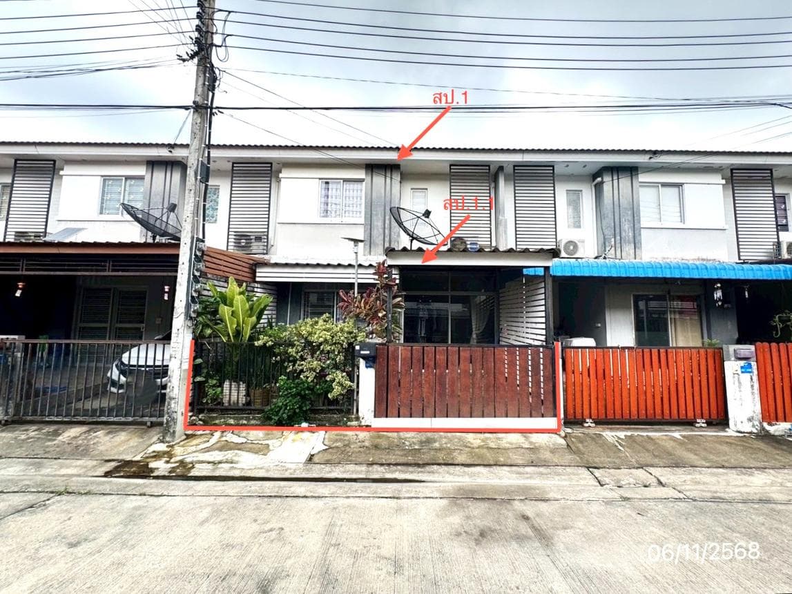 ทาวน์เฮ้าส์ บ้านพฤกษา 85 หนามแดง-เทพารักษ์ บางพลี สมุทรปราการ 3 ห้องนอน 102 ตร.ม. ทำเลดีเชื่อมต่อเทพารักษ์-บางนา