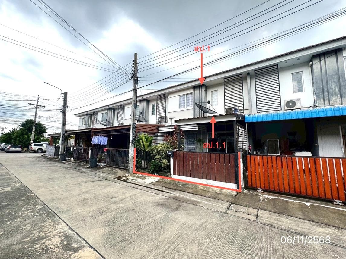 ทาวน์เฮ้าส์ บ้านพฤกษา 85 หนามแดง-เทพารักษ์ บางพลี สมุทรปราการ 3 ห้องนอน 102 ตร.ม. ทำเลดีเชื่อมต่อเทพารักษ์-บางนา