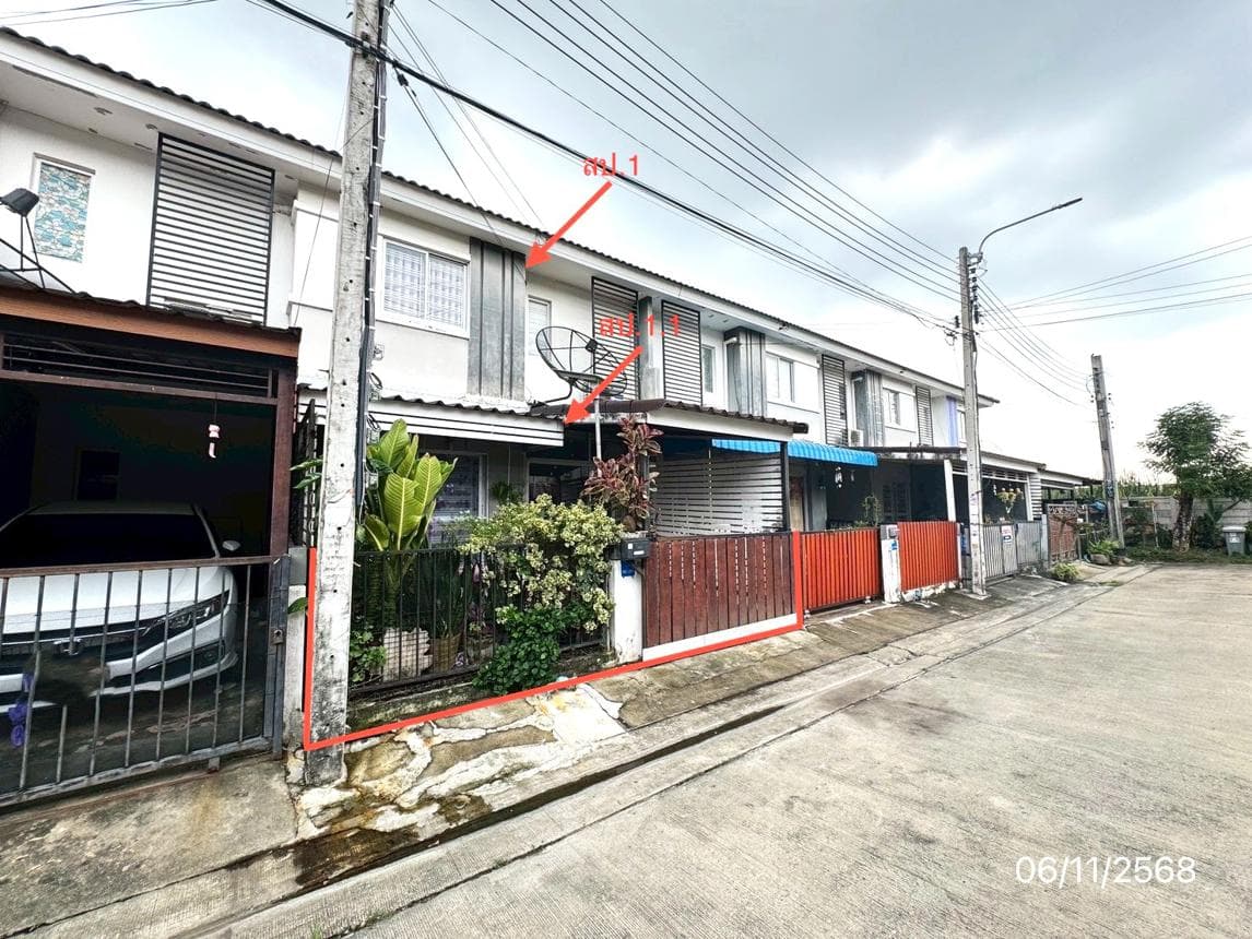 ทาวน์เฮ้าส์ บ้านพฤกษา 85 หนามแดง-เทพารักษ์ บางพลี สมุทรปราการ 3 ห้องนอน 102 ตร.ม. ทำเลดีเชื่อมต่อเทพารักษ์-บางนา
