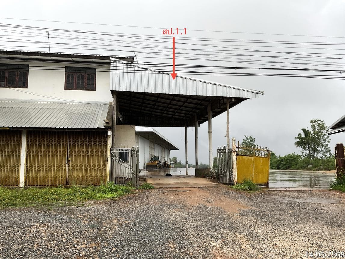 ขายโกดังและคลังสินค้า คลองน้ำไหล คลองลาน กำแพงเพชร พื้นที่ใช้สอย 2,160 ตร.ม. ทำเลศักยภาพ