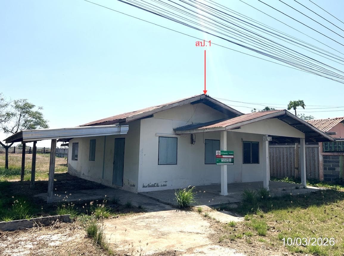 บ้านเดี่ยว หนองขุ่น วัดสิงห์ ชัยนาท 3 ห้องนอน 1 ห้องน้ำ พื้นที่ 106 ตร.ม. บนที่ดิน 40 ตร.ว. ราคาล้านต้นๆ