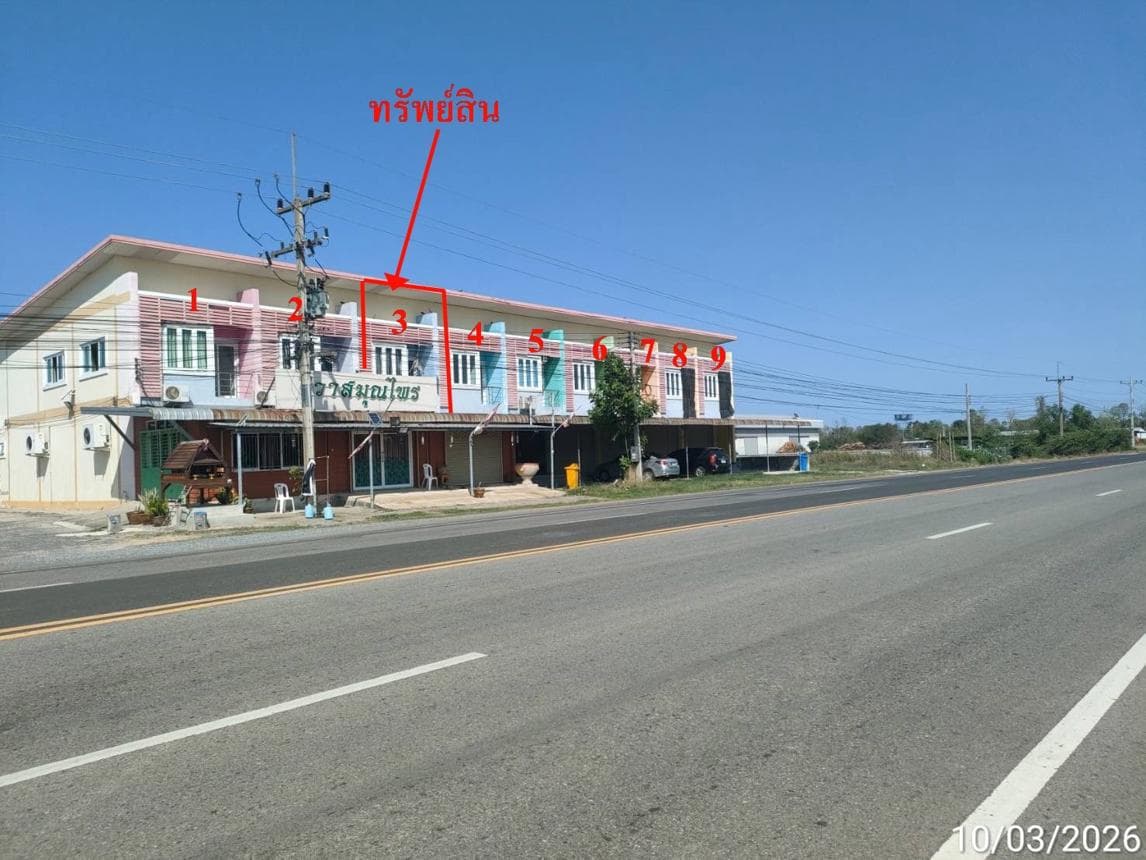 อาคารพาณิชย์ แกดำ มหาสารคาม 2 ห้องนอน 2 ห้องน้ำ พื้นที่ 180 ตร.ม. บนเนื้อที่ 34 ตร.ว. ทำเลค้าขายราคา 1.85 ล้านบาท