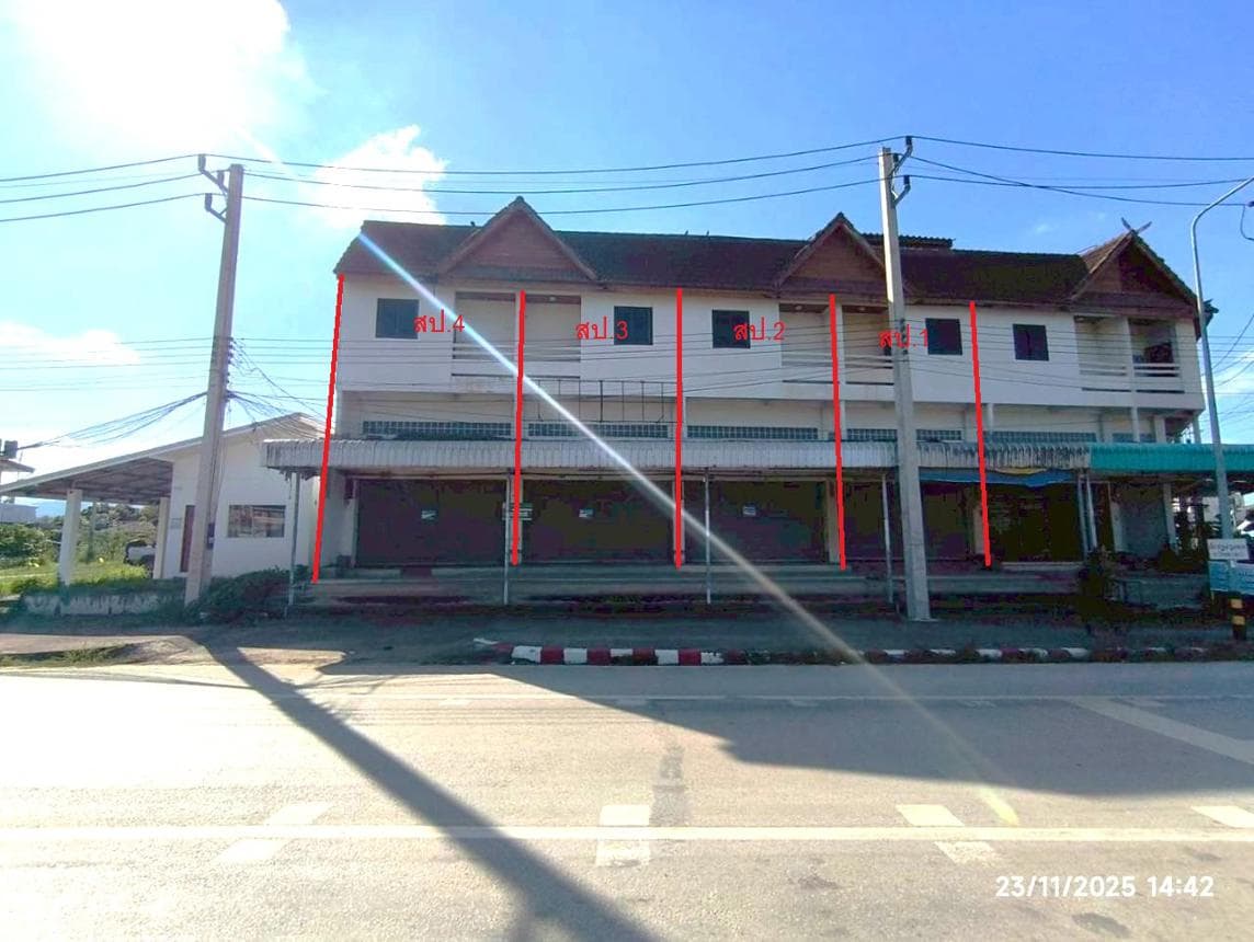 อาคารพาณิชย์ 8 ห้องน้ำ พื้นที่ 510 ตร.ม. ทำเลศักยภาพ ป่าแงะ ป่าแดด เชียงราย