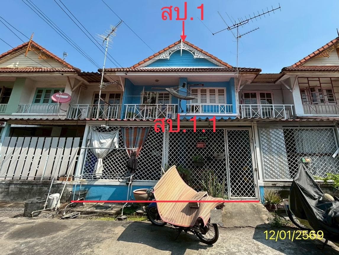 ขายทาวน์เฮ้าส์ บ้านพฤกษา 9 (Baan Pruksa 9) คลองหลวง-คลองสาม 3 ห้องนอน พื้นที่ใช้สอยเยอะ ทำเลดี ราคาเพียง 1.5 ล้าน