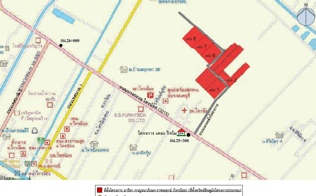 ทาวน์เฮ้าส์ โครงการ อารียา กาญจนาภิเษก-ราชพฤกษ์ (ไทรน้อย) นนทบุรี