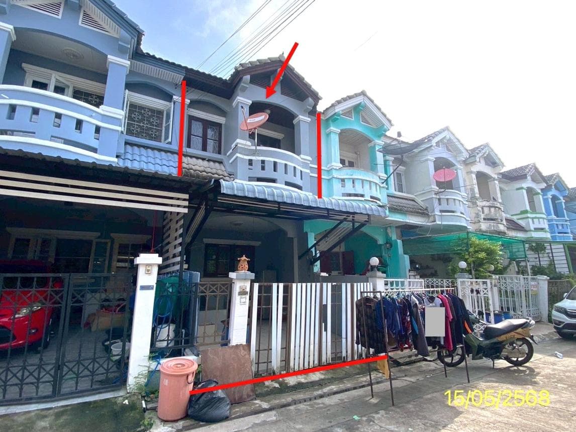 ทาวน์เฮ้าส์ นันทนา การ์เด้น บางปลา บางพลี สมุทรปราการ 2 ห้องนอน 2 ห้องน้ำ พื้นที่ 126 ตร.ม. ทำเลดีราคาล้านต้นๆ