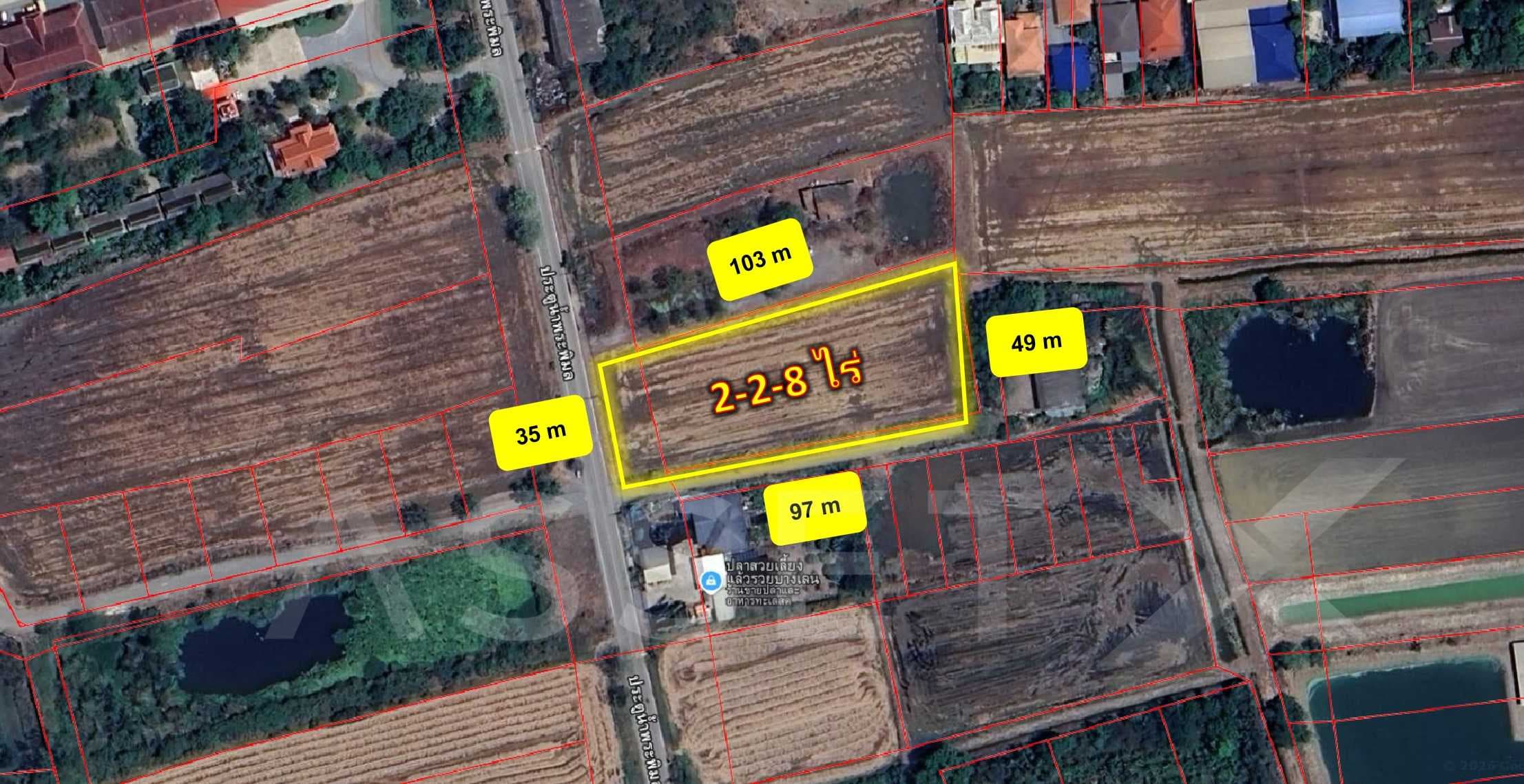 ขาย ที่ดิน แปลงสวย 2-2-8ไร่ บางเลน, นครปฐม