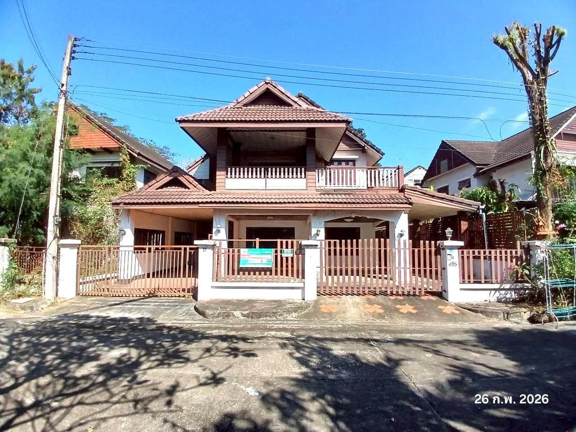บ้านเดี่ยวทำเลศักยภาพ โครงการ บ้านนันทนา 1 หนองจ๊อม สันทราย เชียงใหม่ พื้นที่ใช้สอย 278.5 ตร.ม. ฟังก์ชัน 2 ห้องนอน