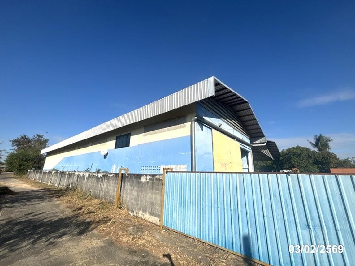 อาคารโรงงาน พื้นที่ 1560 ตร.ม. ทำเลศักยภาพ โพนข่า เมืองศรีสะเกษ ศรีสะเกษ