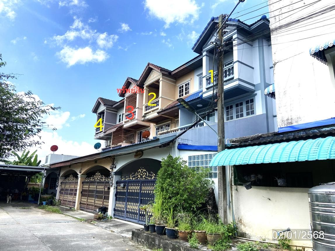ขายทาวน์โฮมหลังใหญ่ 4 ห้องนอน ทำเลควนลัง หาดใหญ่ พื้นที่ใช้สอยจุใจ ใกล้เมือง