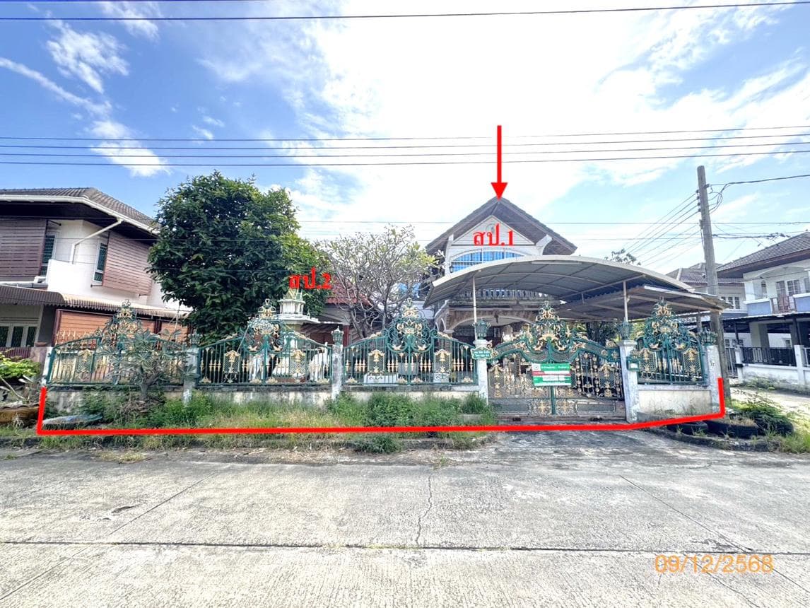 บ้านเดี่ยว ดุลิยาทิพย์ 6 ห้องนอน 2 ห้องน้ำ พื้นที่ 408.5 ตร.ม. ทำเลศักยภาพ บ้านคลองสวน พระสมุทรเจดีย์ จ.สมุทรปราการ