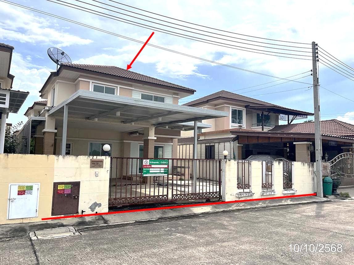 บ้านเดี่ยว 3 ห้องนอน ศรีเทพไทย พาร์ควิลล์ (Srithepthai Parkville) พื้นที่ 203.4 ตร.ม. บางสมัคร บางปะกง ฉะเชิงเทรา