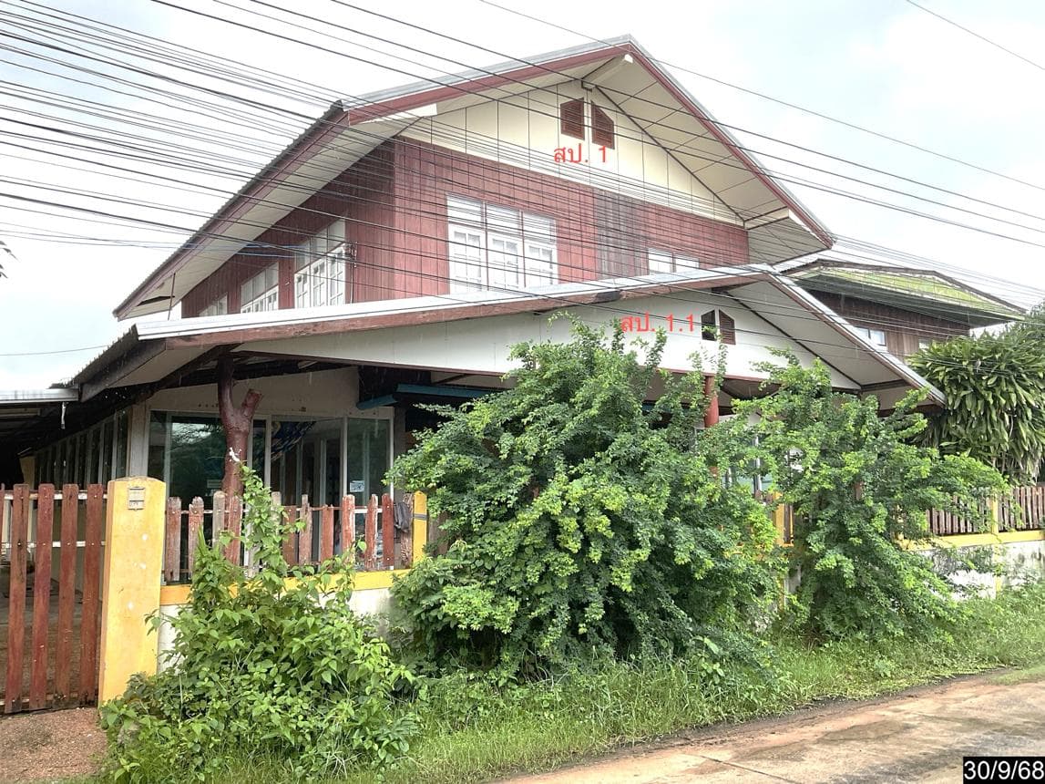 บ้านเดี่ยว หนองตอกแป้น ยางตลาด กาฬสินธุ์ 3 ห้องนอน 2 ห้องน้ำ พื้นที่กว้างพิเศษ 377 ตร.ม. ราคา 3.1 ล้านบาท