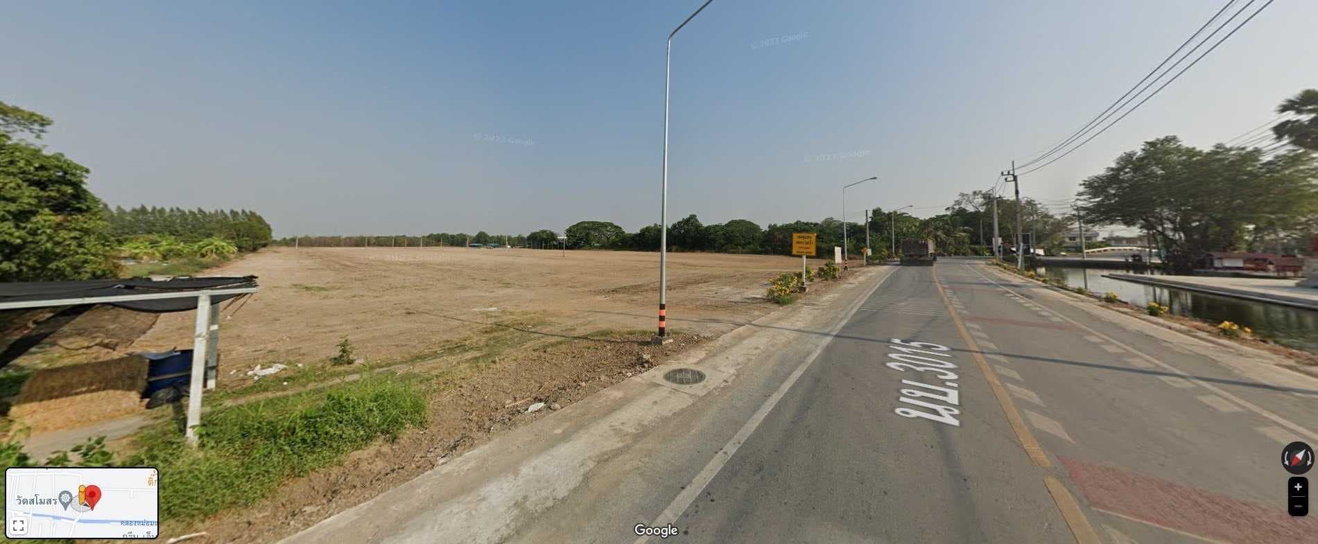ขายที่ดินศักยภาพสูง ไทรน้อย ที่ดินแปลงใหญ่ 63 ไร่ ติดถนน 2 ด้าน เด่น เหมาะพัฒนาโครงการอุตสาหกรรมหรือการลงทุนระยะยาว