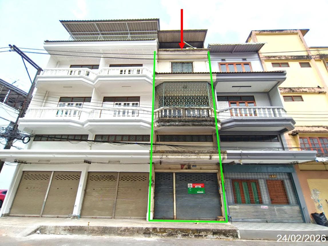 อาคารพาณิชย์ ท่าช้าง เมืองจันทบุรี 2 ห้องนอน 2 ห้องน้ำ พื้นที่กว้าง 236 ตร.ม. ทำเลค้าขายใจกลางแหล่งชุมชน ราคา 3.75 ล้านบาท
