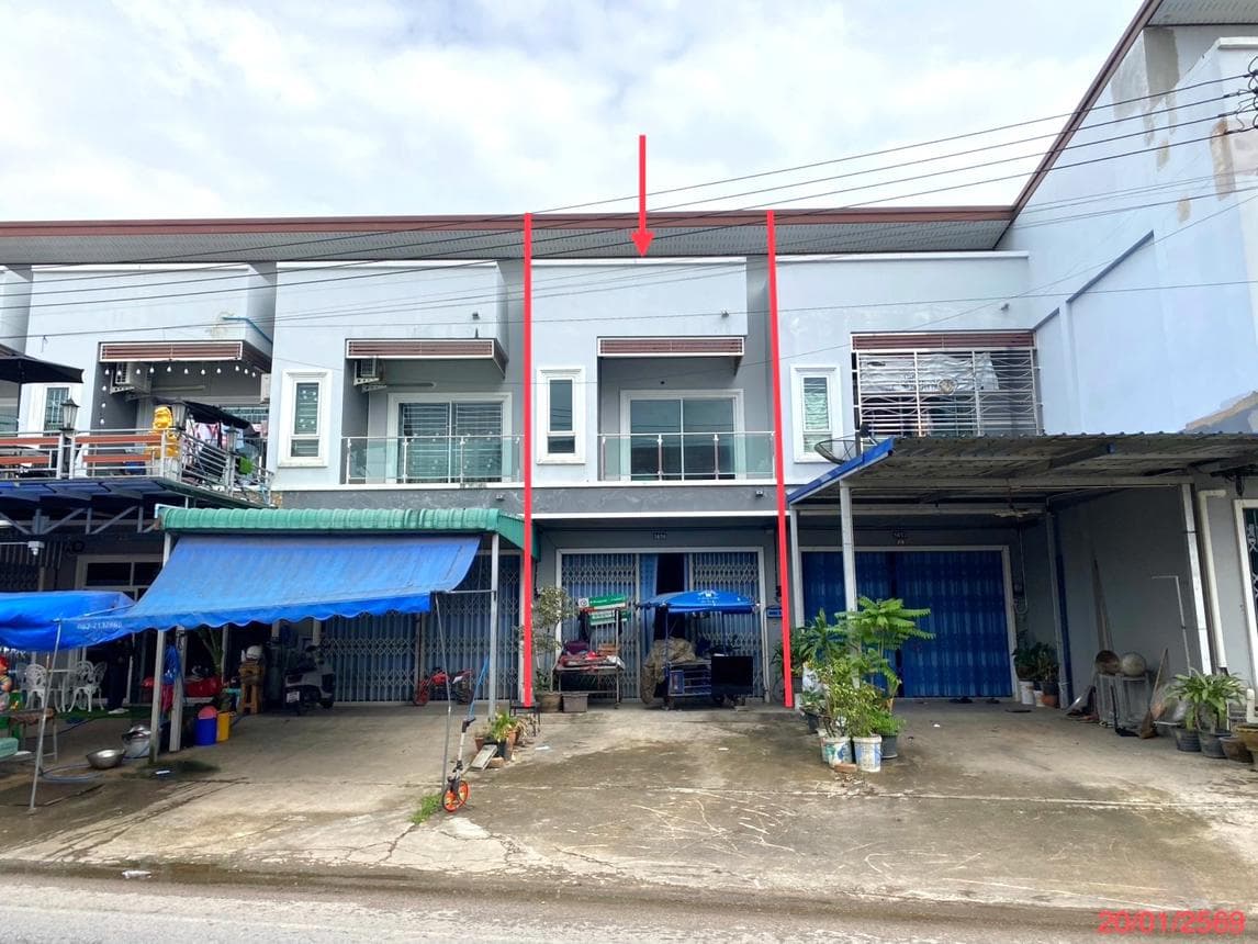 ทาวน์เฮ้าส์ 2 ห้องนอน พื้นที่ 166.5 ตร.ม. ทำเลศักยภาพ คลองแห หาดใหญ่ สงขลา