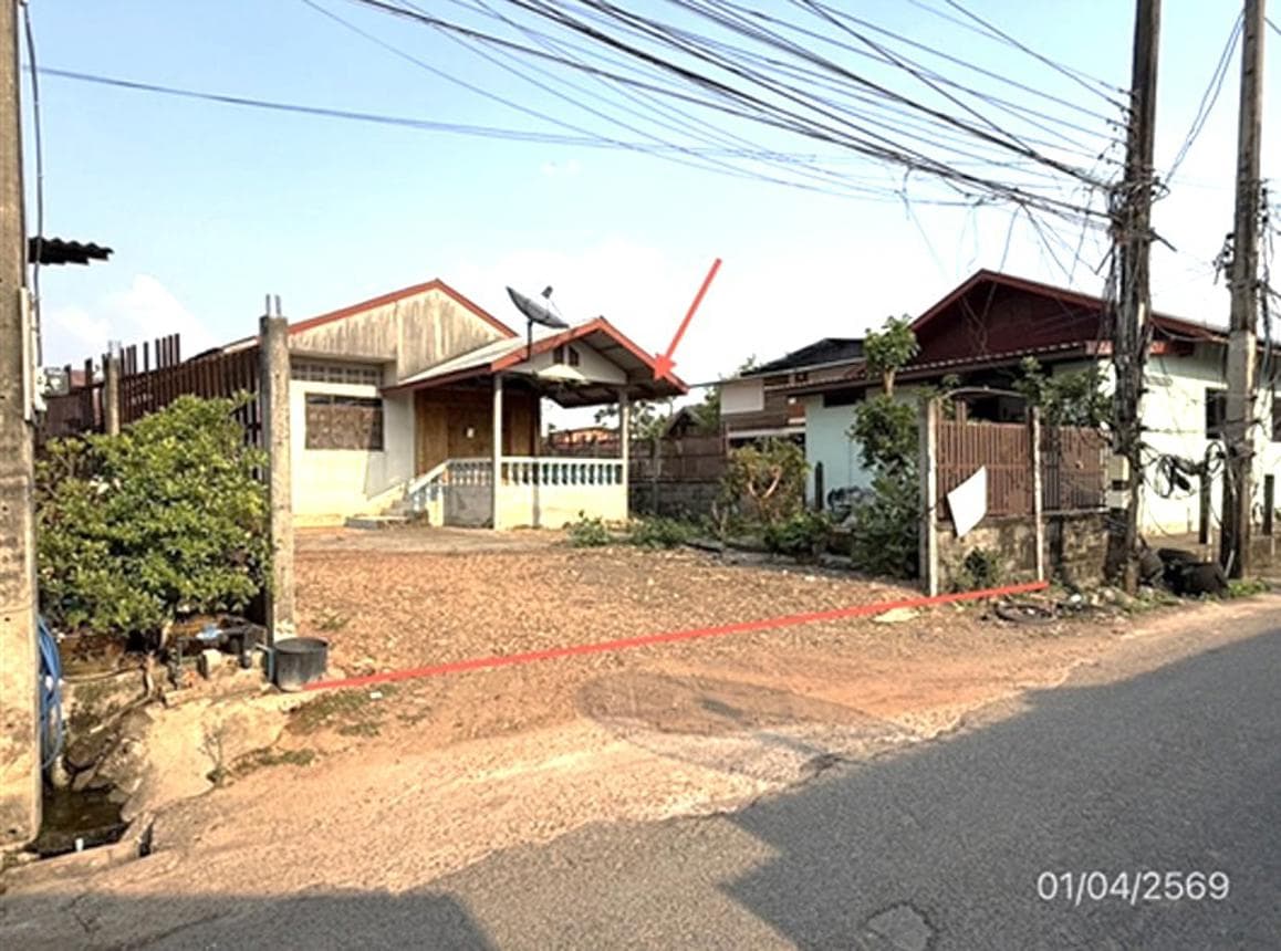 บ้านเดี่ยวบางทรายใหญ่ เมืองมุกดาหาร ทำเลดี พื้นที่กว้างขวาง บรรยากาศส่วนตัว