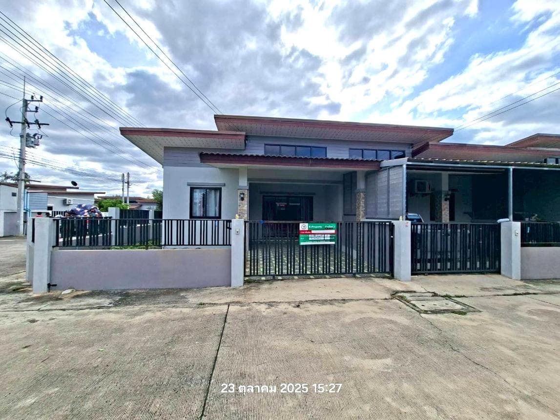 ขายทาวน์เฮ้าส์ บ้านสุขใจ สุขสบาย 5 (Baan Sukjai Suksabai 5) มาบยางพร ปลวกแดง ระยอง 2 ห้องนอน พื้นที่กว้าง ทำเลดีใกล้นิคมฯ