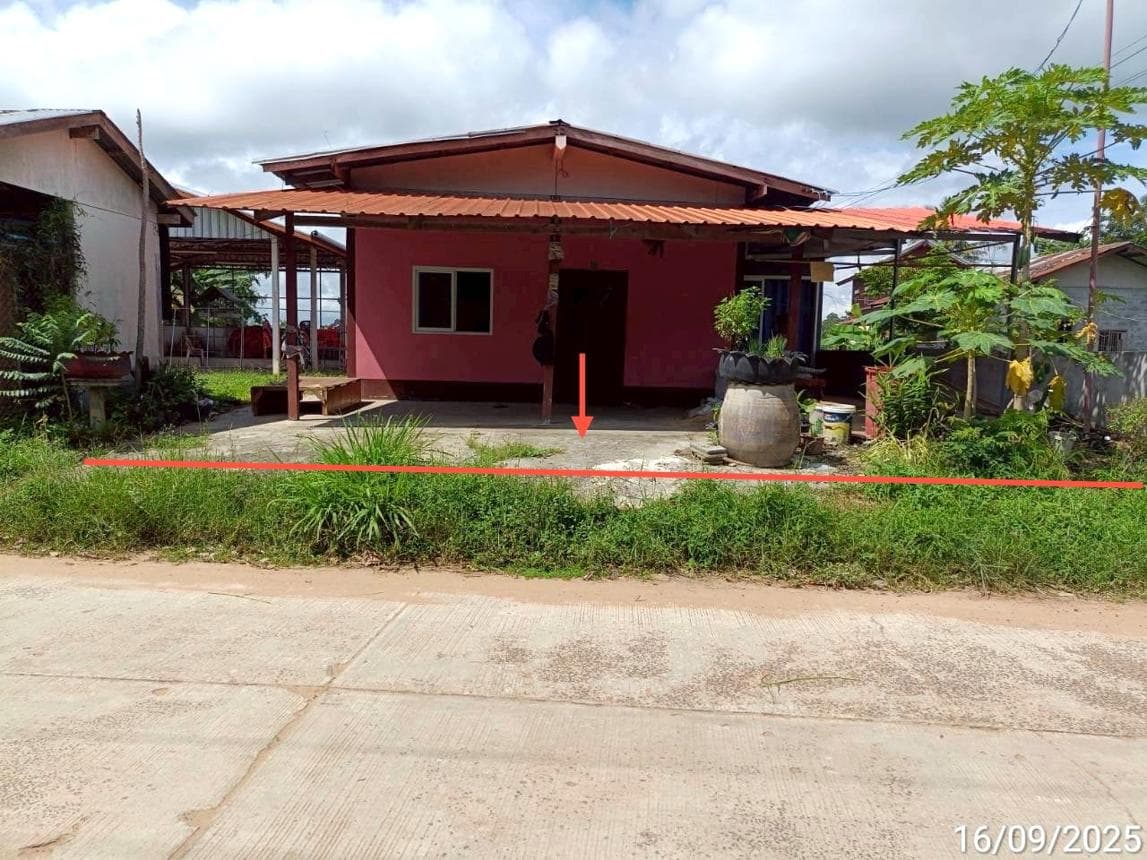 บ้านเดี่ยว อาจสามารถ ร้อยเอ็ด 2 ห้องนอน 1 ห้องน้ำ พื้นที่กว้าง 158.5 ตร.ม. บนเนื้อที่ 51.7 ตร.ว. ทำเลสงบราคาล้านต้นๆ