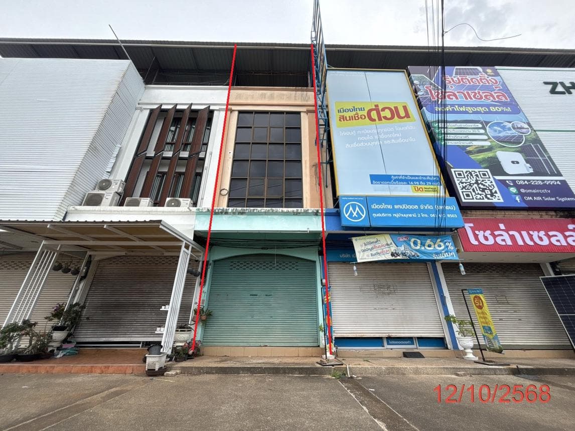 อาคารพาณิชย์ พื้นที่ 184 ตร.ม. ทำเลศักยภาพ มะขามเตี้ย เมืองสุราษฎร์ธานี สุราษฎร์ธานี