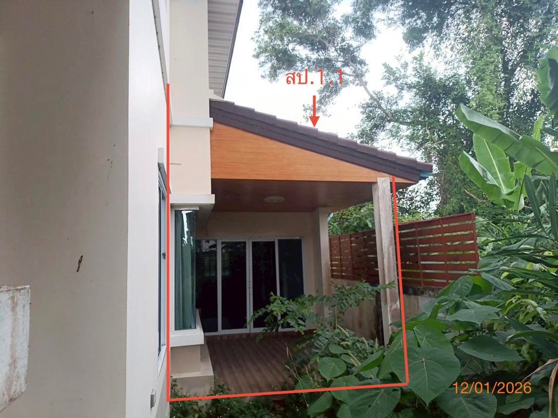 ขายบ้านเดี่ยว โคกหล่อ เมืองตรัง พื้นที่กว้าง 247.5 ตร.ม. บนเนื้อที่ 87.2 ตร.ว. ฟังก์ชัน 2 ห้องนอน 2 ห้องน้ำ ทำเลดี